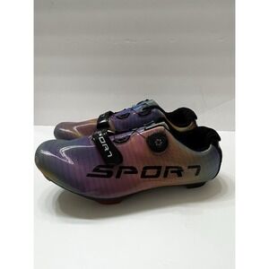 Cycling Shoes Size 44/10.5 Men's 
SPORT Rainbow Metallic Locking Dial Closure